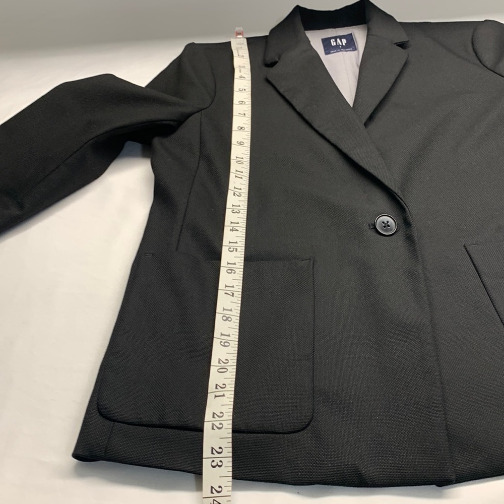 Gap Classic Blazer Lightweight Jacket Black Size 6 - Picture 11 of 13